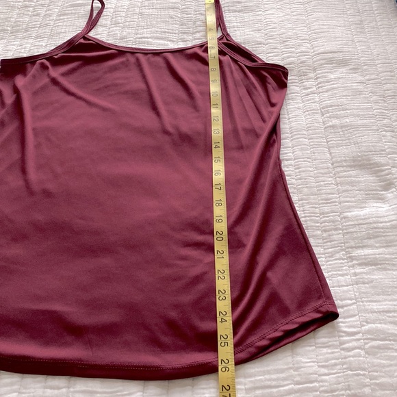 ROZ & ALI Long Sleeve Burgundy and Navy Blouse - Picture 14 of 15